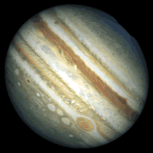 De reuzenplaneet Jupiter